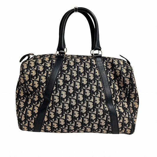 Dior Trotter Canvas Leather Handbag