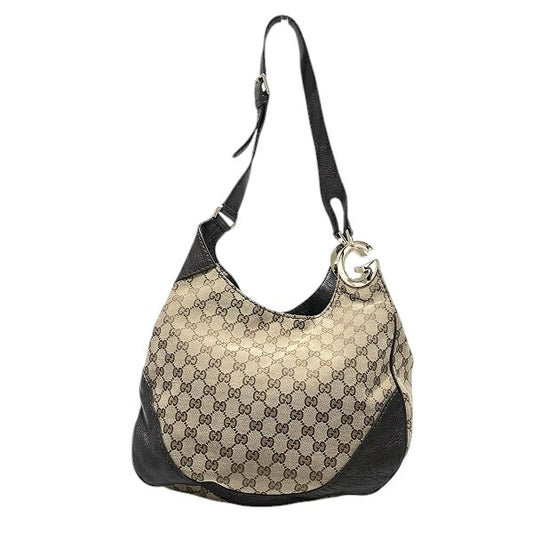 Gucci Canvas Leather Charlotte Shoulder Bag