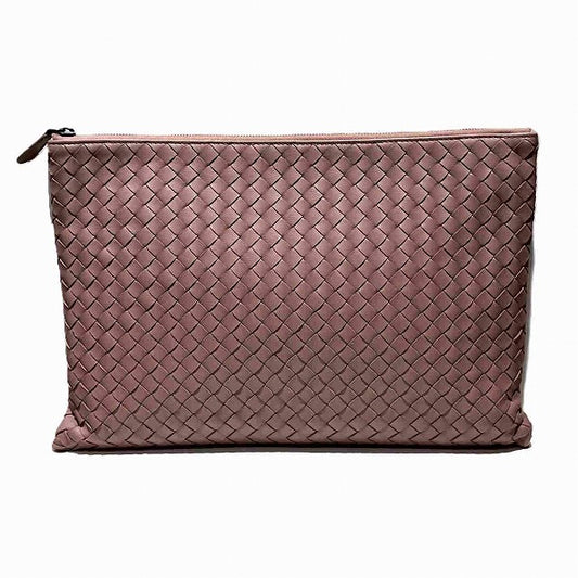 Bottega Veneta Intrecciato Leather Clutch