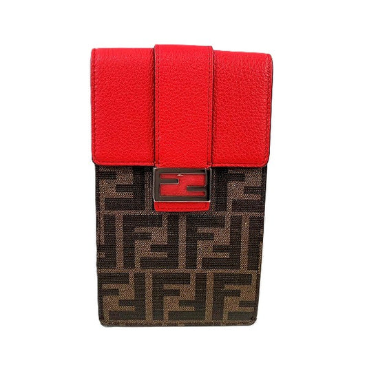 Fendi Zucca Phone Holder PVC Leather