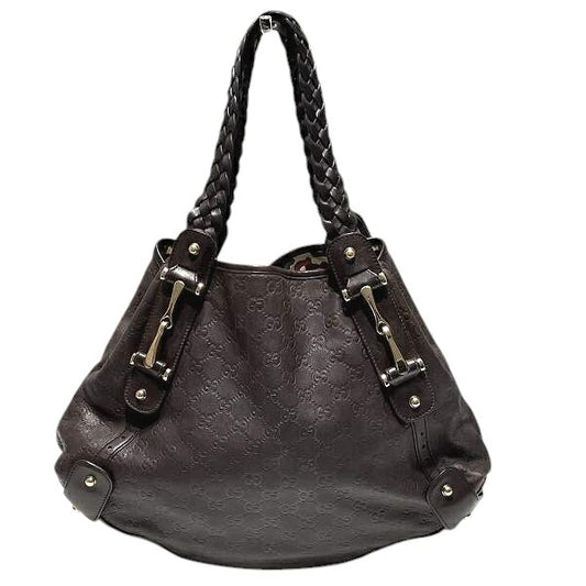 Gucci Leather Horsebit Tote Bag