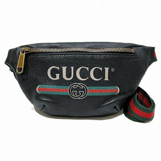 Gucci Leather Canvas Waist Bag 527792