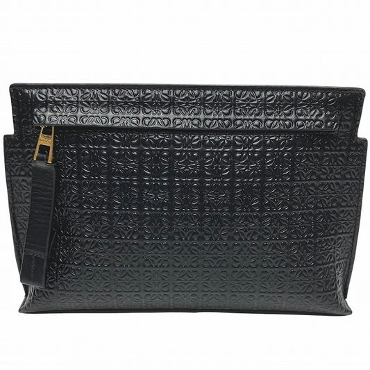 Loewe Leather Anagram Pouch Clutch