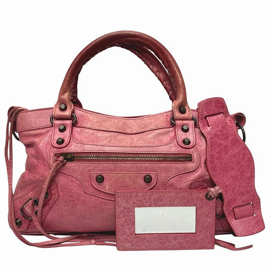 Balenciaga The First Pink Leather Handbag