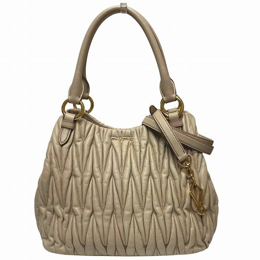 Miu Miu Matelassé Gathered 2way Bag 5BE886