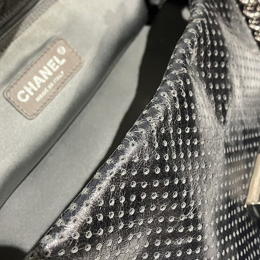 Chanel 2.55 Punching Leather Shoulder Bag