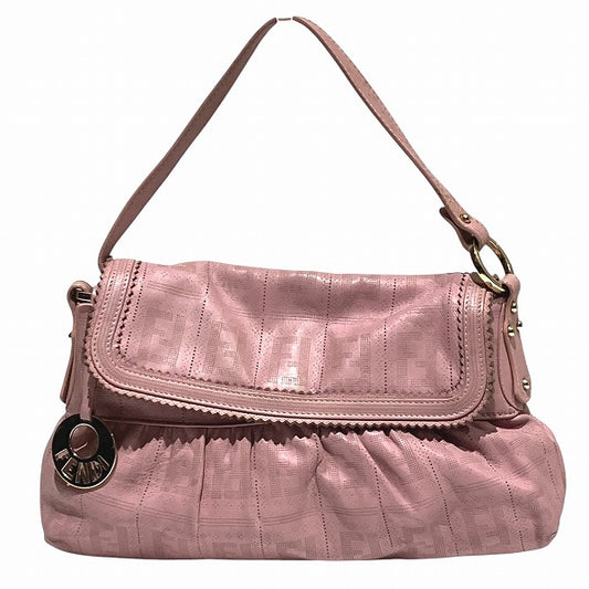 Fendi Zucca Leather Shoulder Bag