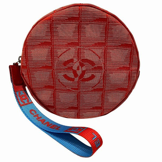 Chanel Nylon New Travel Line Round Pouch
