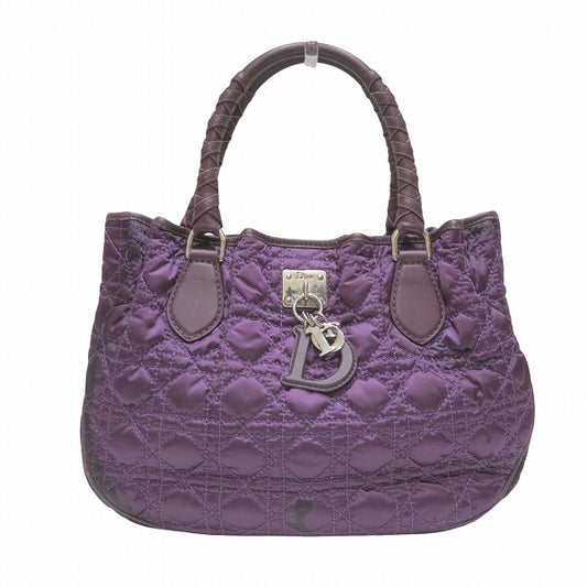 Dior Cannage Stitch Nylon Calf Leather Handbag