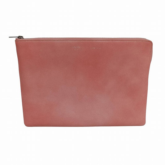 Celine Pink Leather Clutch Bag