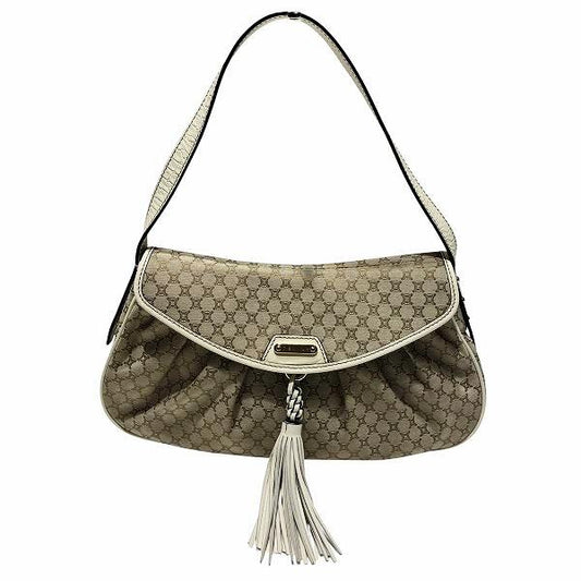 Celine Macadam Fringe Shoulder Bag