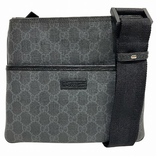 Gucci GG Supreme Canvas Leather Shoulder Bag