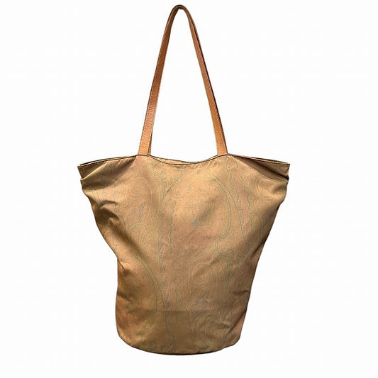 Etro Nylon Leather Tote Bag