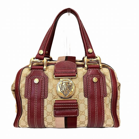 Gucci Canvas Leather Hysteria Aviatrix Crest Handbag