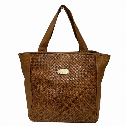 Kitamura K2 Leather Logo Plate Handbag