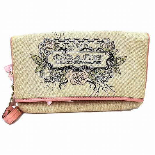 Coach Tattoo Fold Floral Clutch Bag 42671