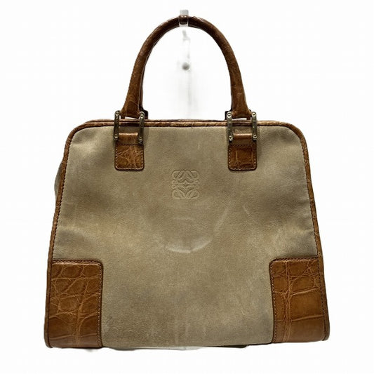 Loewe Suede Leather Amazona 28 Handbag