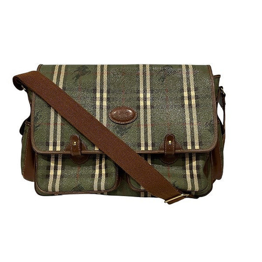Burberry Green Check Shoulder Bag