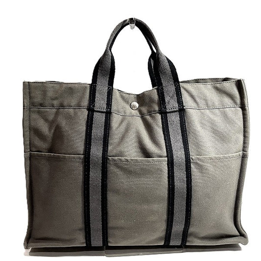 Hermes Canvas Fourre-Tout MM Handbag