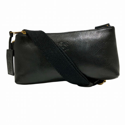 Il Bisonte Black Leather Body Bag