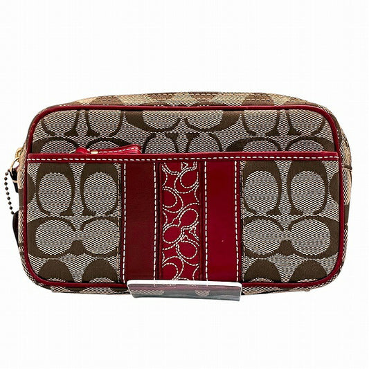 Coach Signature Canvas Leather Waist Bag