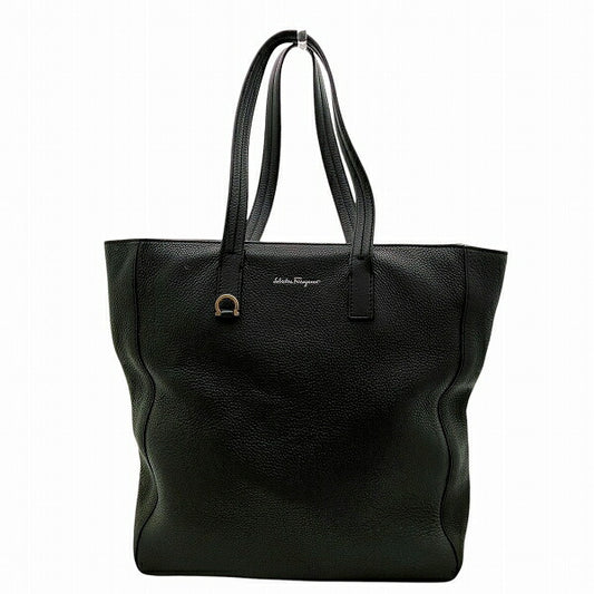 Salvatore Ferragamo Gancini Leather Tote Bag