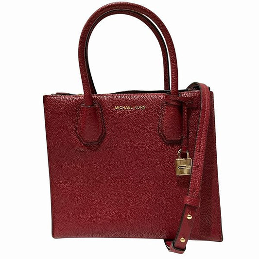 Michael Kors Red Leather 2way Handbag