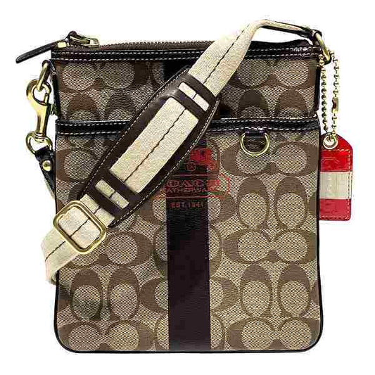 Coach Signature Shoulder Bag 40924 Brown