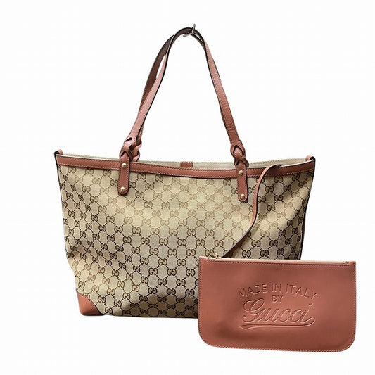 Gucci GG Canvas Tote Bag with Pouch