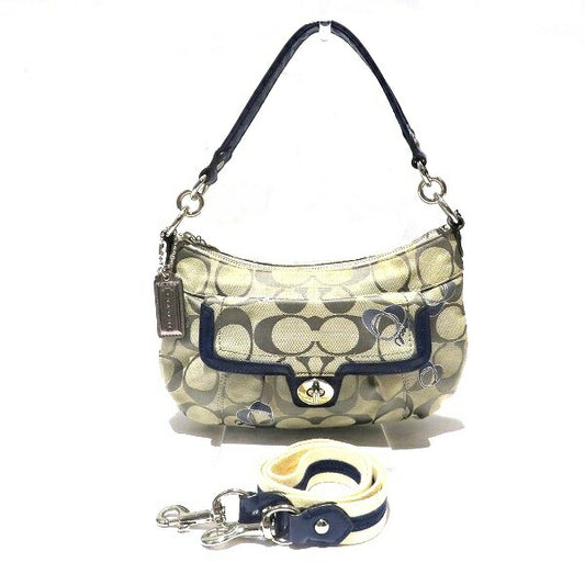 Coach Signature Leather Handbag F18756