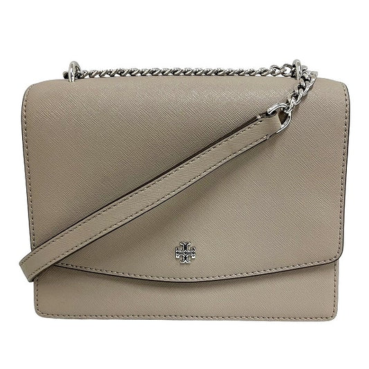 Tory Burch Beige Leather Shoulder Bag