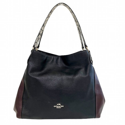 Coach Leather Poppy Edie Tote Bag 36551