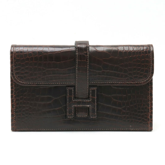 Hermes Jige Mini Alligator Clutch Bag