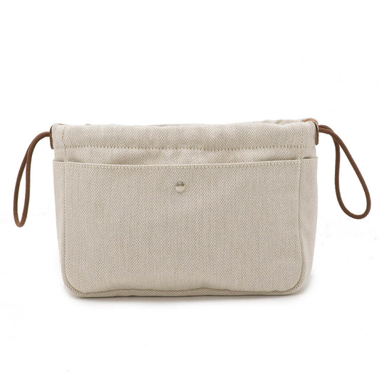 Hermes Toile Chevron Vaurenia Bag in Bag Pouch