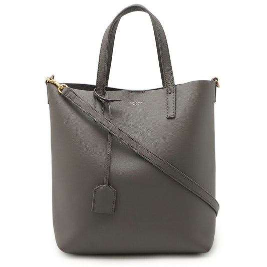 Yves Saint Laurent Leather Toy Shopping Tote Bag