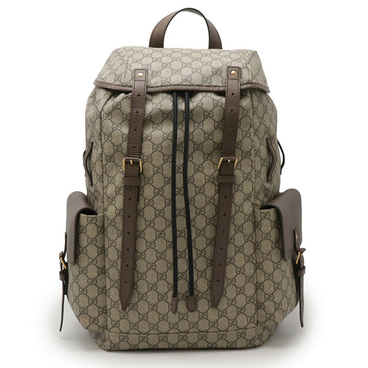 Gucci GG Supreme Backpack PVC Leather