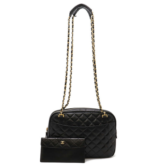 Chanel Lambskin Matelassé Chain Shoulder Bag