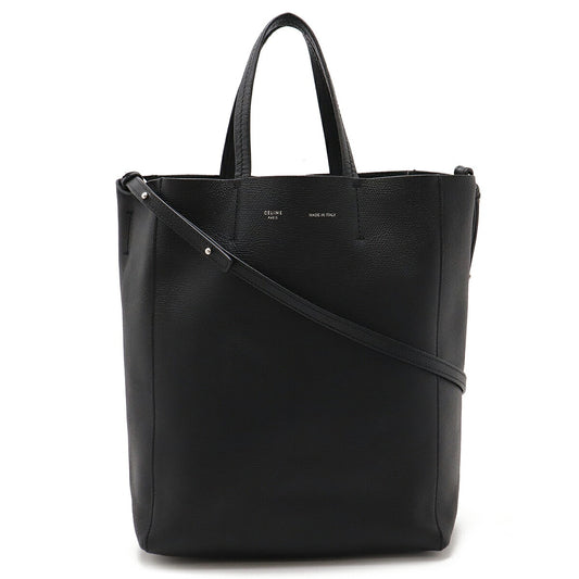 Celine Leather Vertical Cabas Small Tote Bag
