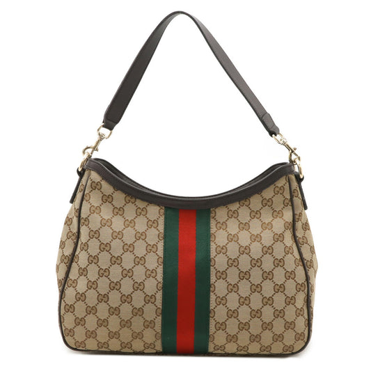 Gucci GG Canvas Leather Shoulder Bag 388921