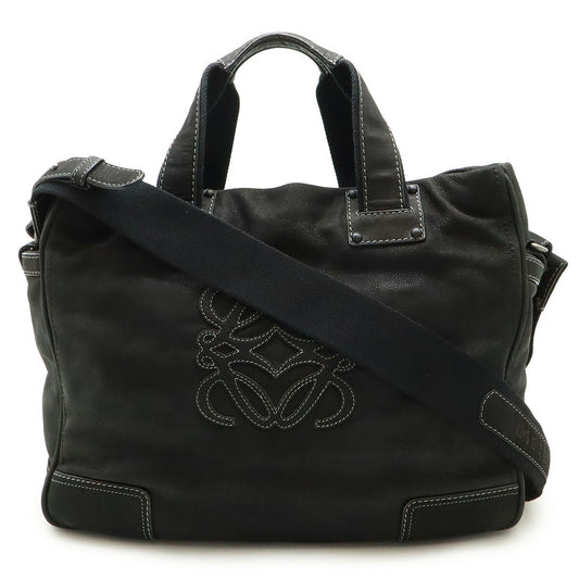 Loewe Anagram Nubuck Tote Bag