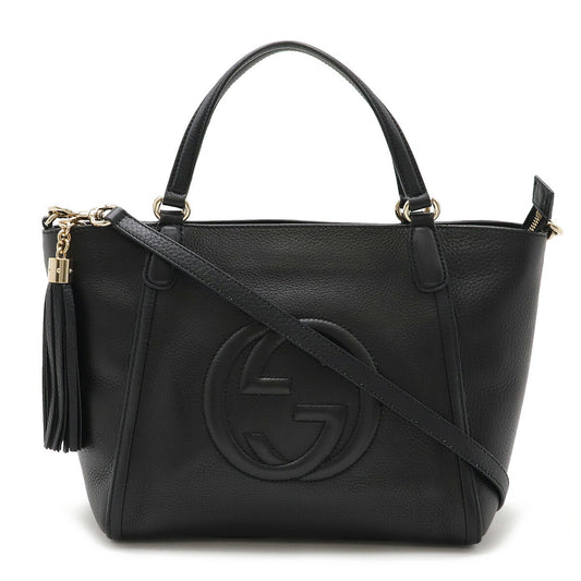 Gucci Soho Interlocking G Leather Tote Bag