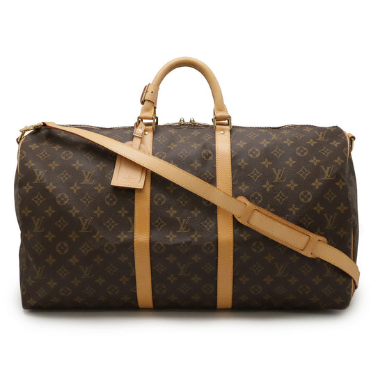 Louis Vuitton Monogram Keepall Bandouliere 55 Travel Bag M41414