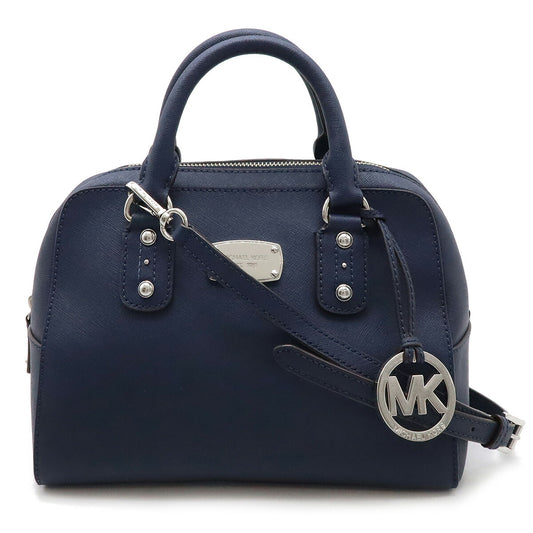 Michael Kors Leather Handbag 2WAY Navy