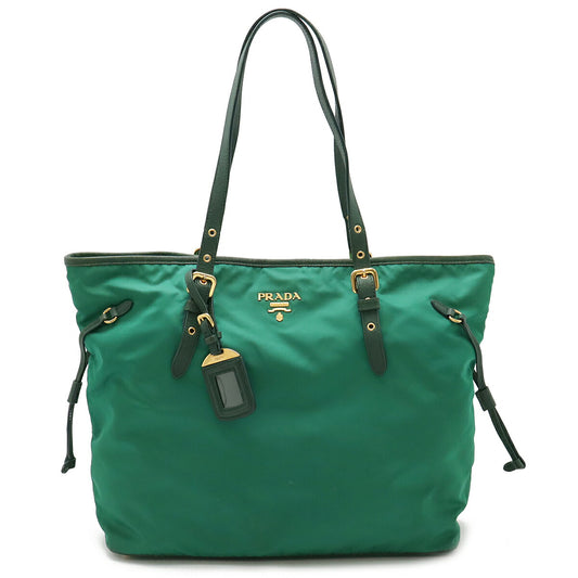 Prada Nylon Leather Tote Bag BR4997
