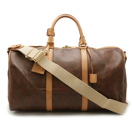 ETRO Boston Bag Travel 2WAY Paisley PVC Leather