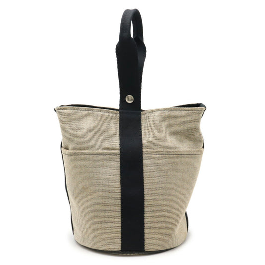 Hermes Sac a MM Handbag Beige Black