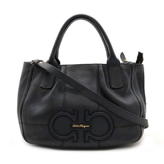 Salvatore Ferragamo Leather Gancini Handbag Tote