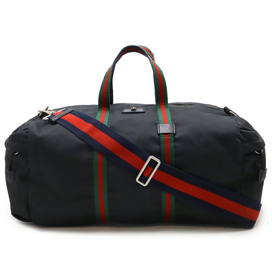 Gucci Techno Canvas Leather Duffle Bag
