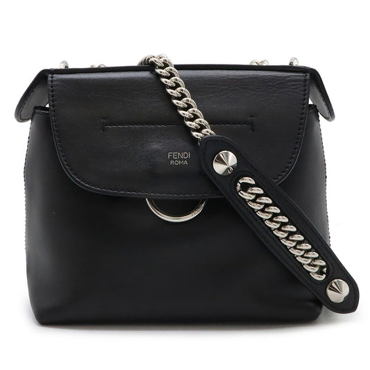 Fendi Leather Backpack 2WAY Black