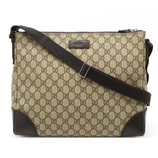 Gucci GG Supreme Shoulder Bag PVC/Leather